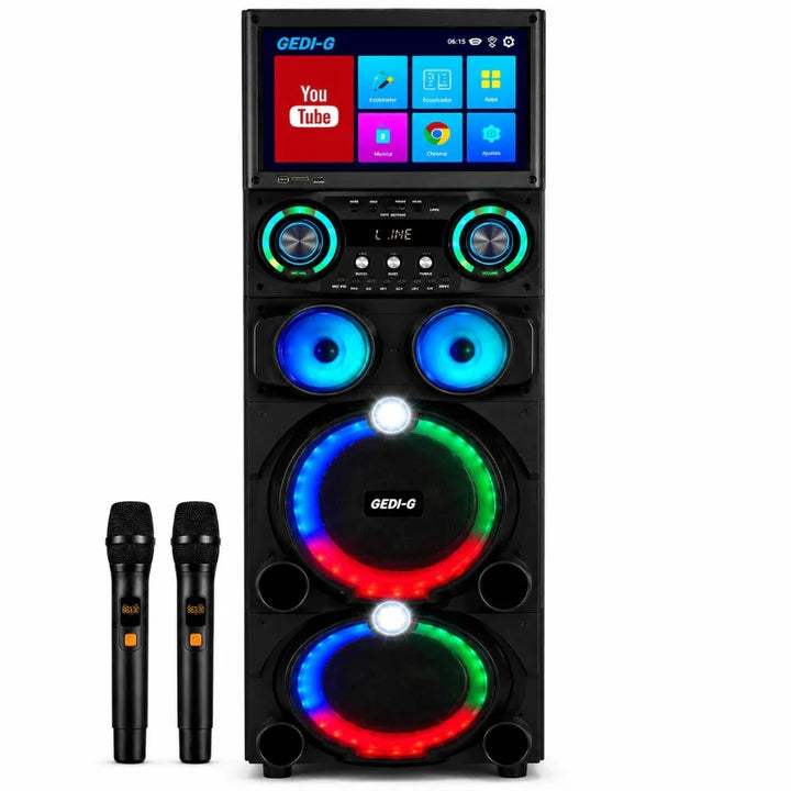 Parlante Torre Android Bluetooth Doble 12 Pulgadas Con Pantalla Táctil GD-1419 B2B