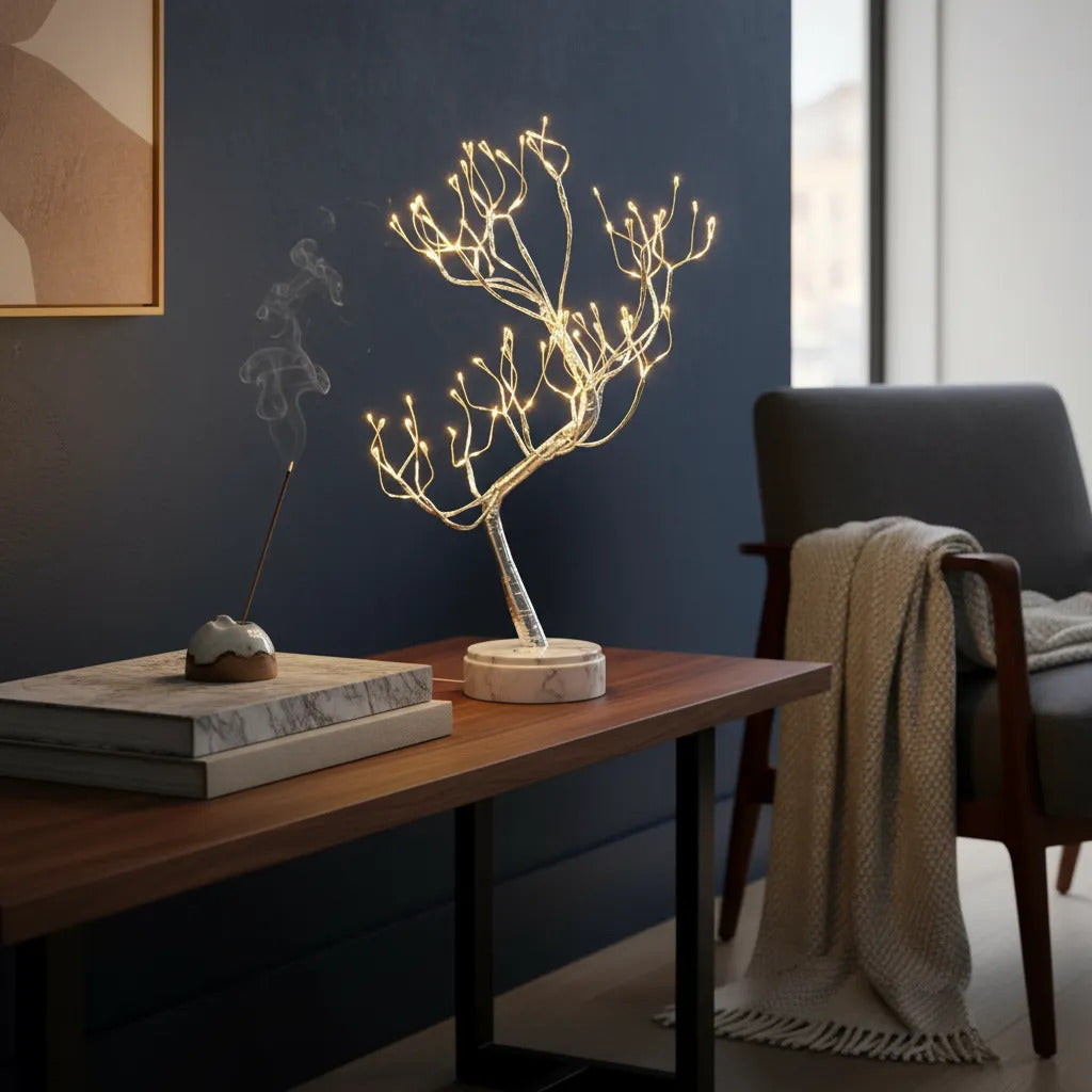 LAMPARA ARBOL BONSAI FUNCIONA CON PILAS