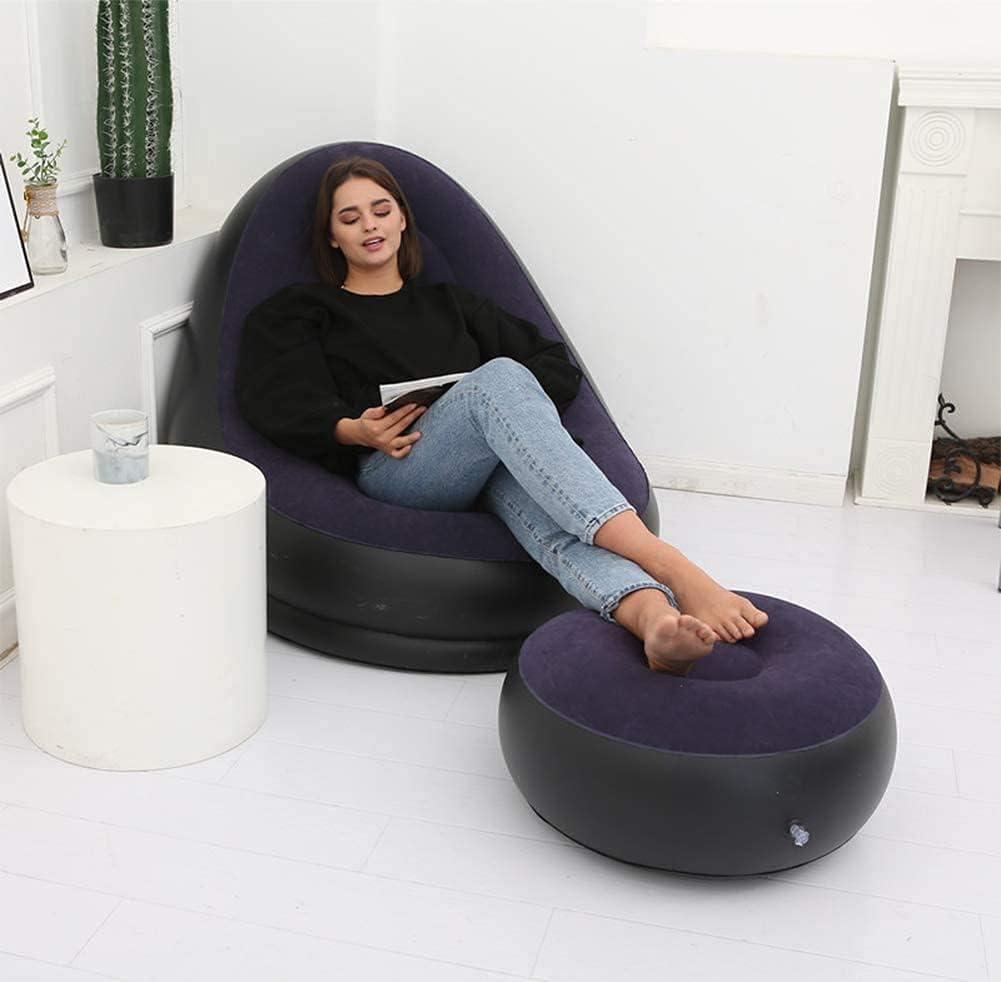 Sofá puff inflable 2 en 1